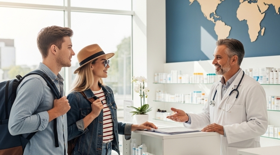 Voyager en toute sécurité et en bonne santé : Conseils médicaux aux voyageurs & vaccins dans votre pharmacie